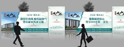 汉滨错落形地产围挡